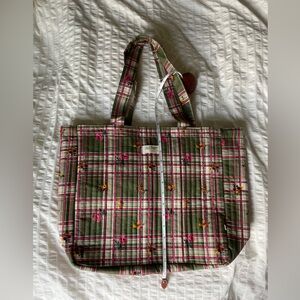 Sezane quilted “petit Sezane” floral tote bag, brand new, limited edition